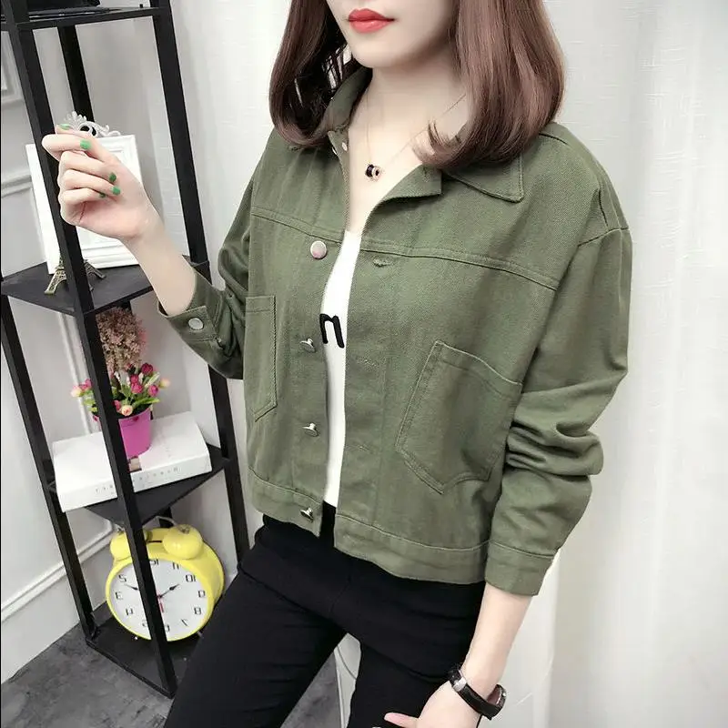 awesome  FTLZZ Women Denim Jackets 2019 Spring Autumn Streetwear Loose Coat For Women Jeans Coat Cowboy Shor