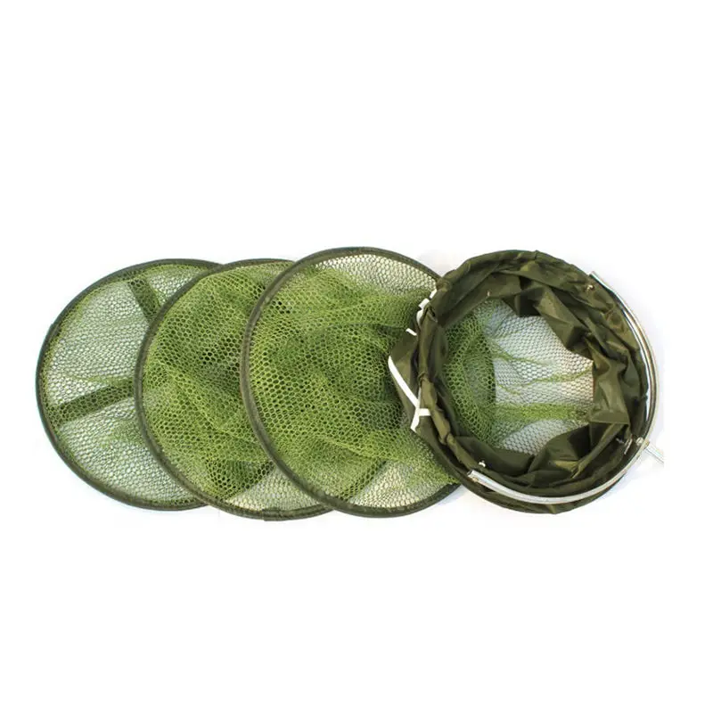 Durable 1.2M Folding Nylon Soft Fishing Net Seawater Freshwater Fishing