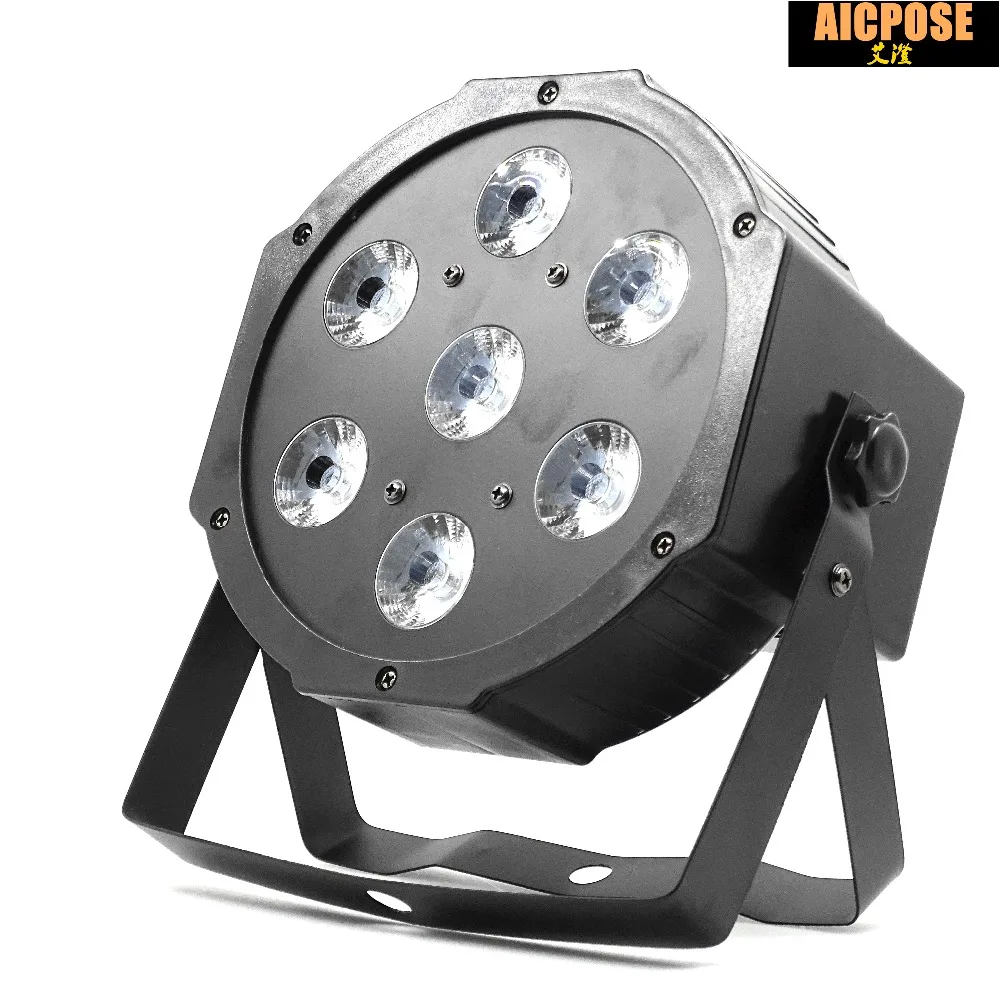 10 шт. 7x12 Вт горит Пар RGBW 4in1 Телевизор с номинальной с 10 в 1 кейс dmx512 disco огни профессиональный этап dj оборудование для