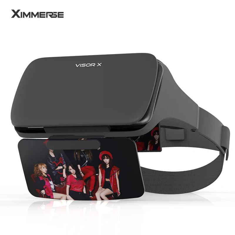 Ximmerse увеличительное стекло для телефона экран 3D экран усилитель смартфон сотовый телефон игра видео универсальный держатель подставка ленивый кронштейн козырек X - Цвет: Черный