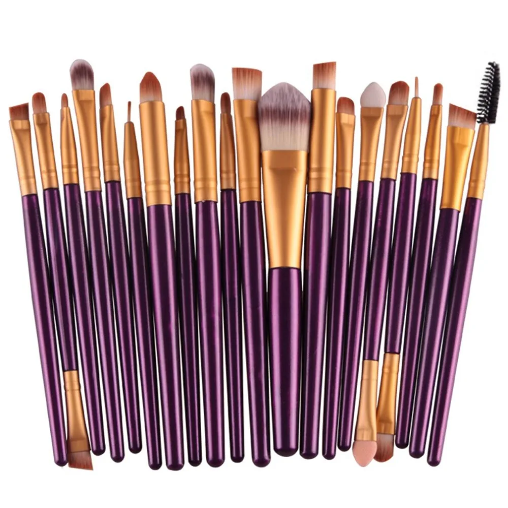 20pcs/set Makeup Brushes Pro Blending Eyeshadow Powder Foundation Eyes