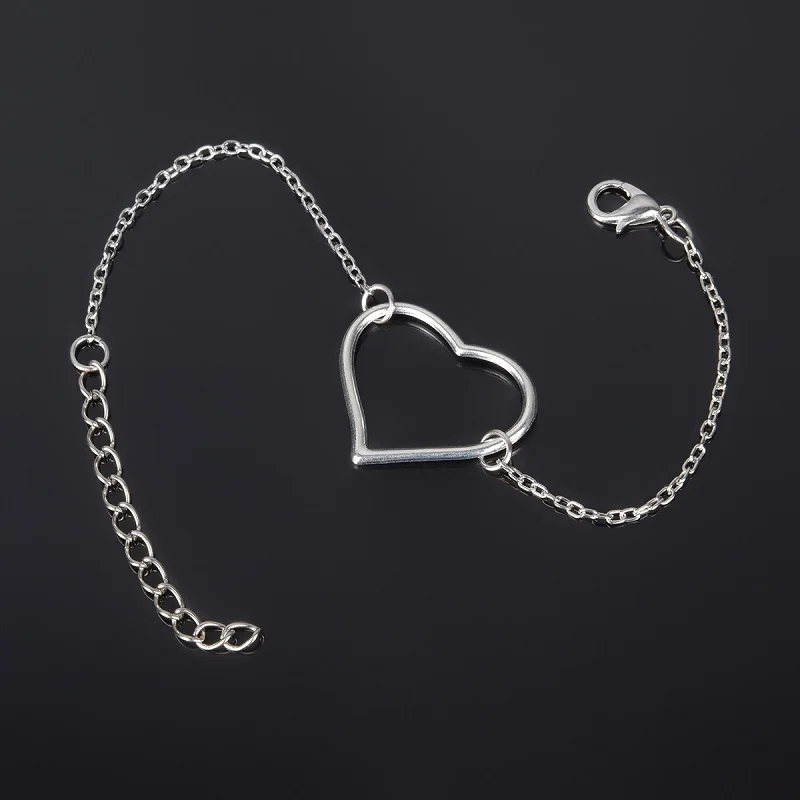 

New Style Silver Heart Charm Bracelet Jewelry Gift Wedding Party Wholesale Best Gift for Women