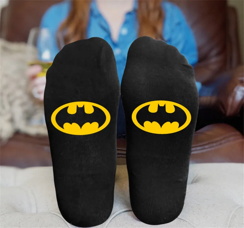 

Bat Man Super Hero Socks Cotton Autumn Spring Sock Men Women Gift Comfortable