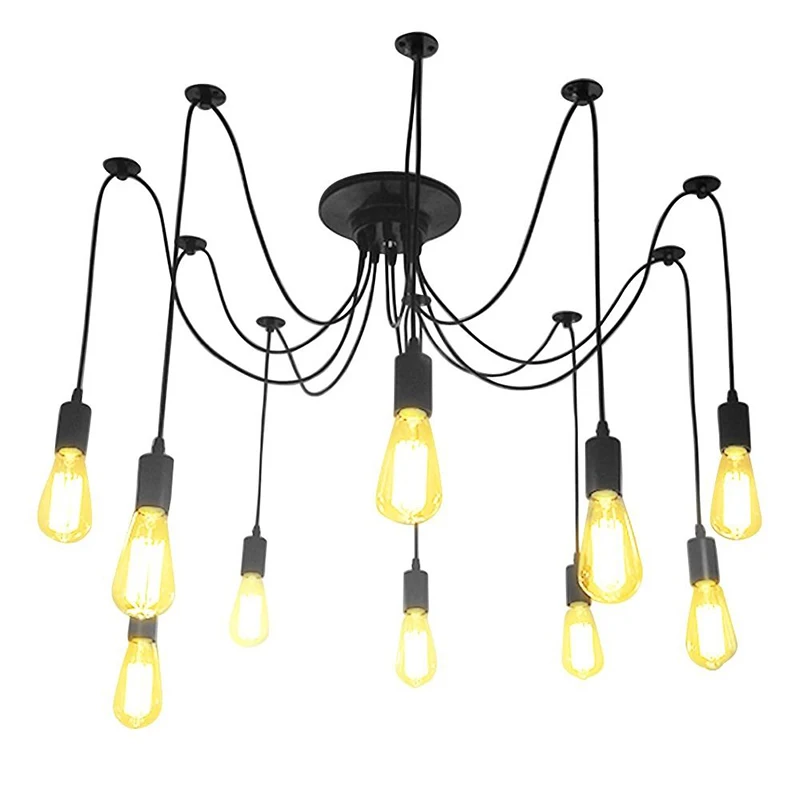

Vintage Edison Industrial Retro Ceiling Pendant Lamps DIY Style Chandelier Light