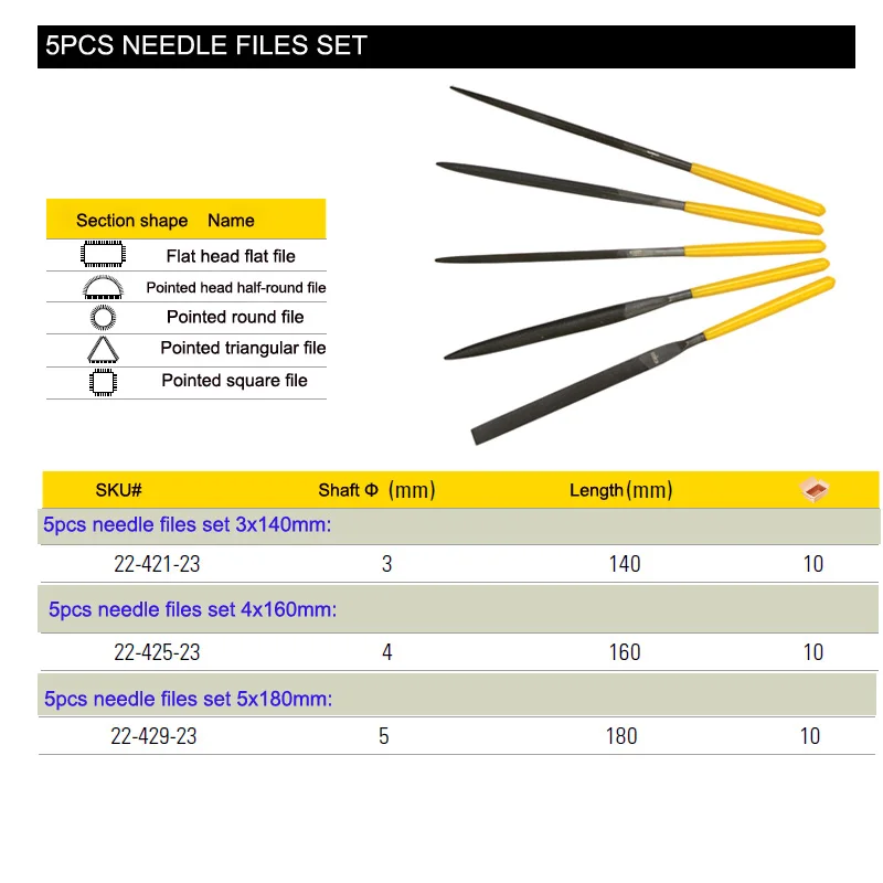 Стэнли 5 шт. маленькие надфили Набор Файлов машинистские файлы деревянные металлические ювелирные изделия резьба модели стеклянные каменные инструменты для рисования набор плотник