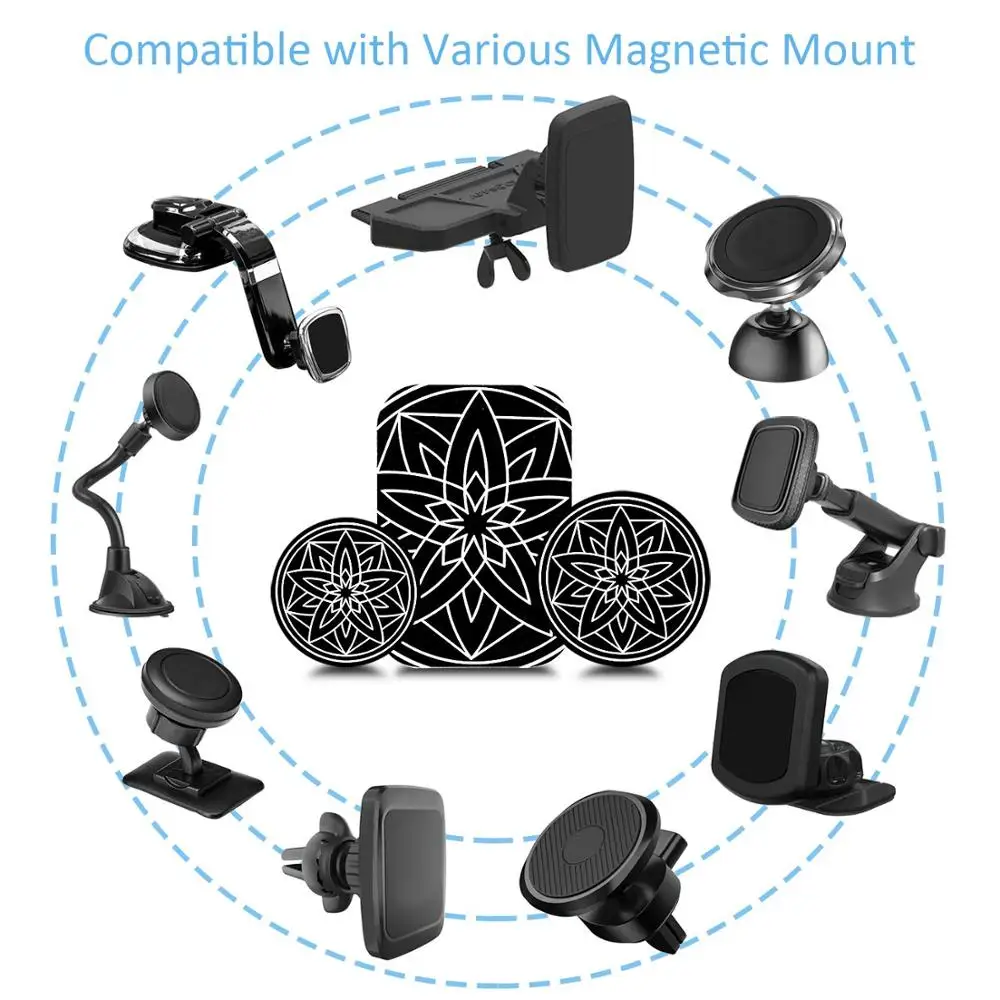 Tongdaytech Автомобильный держатель для телефона Металлическая пластина наклейка Магнитный магнитный штатив железные листы для автомобиля Подставка для смартфонов Voiture