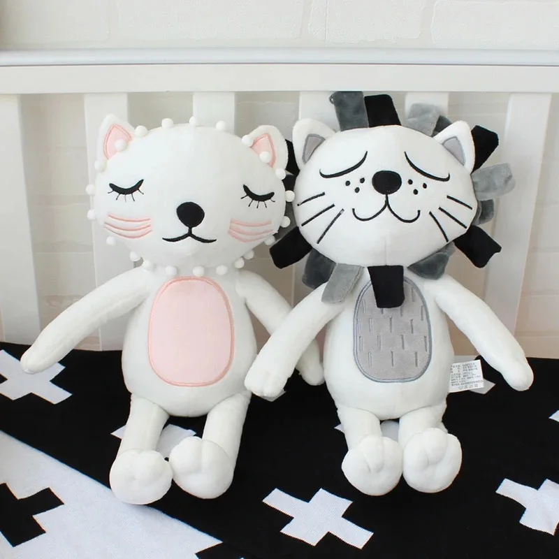 40 см Kawaii плюшевая кошка Лев Кукла игрушки для детской комнаты декор Мягкие