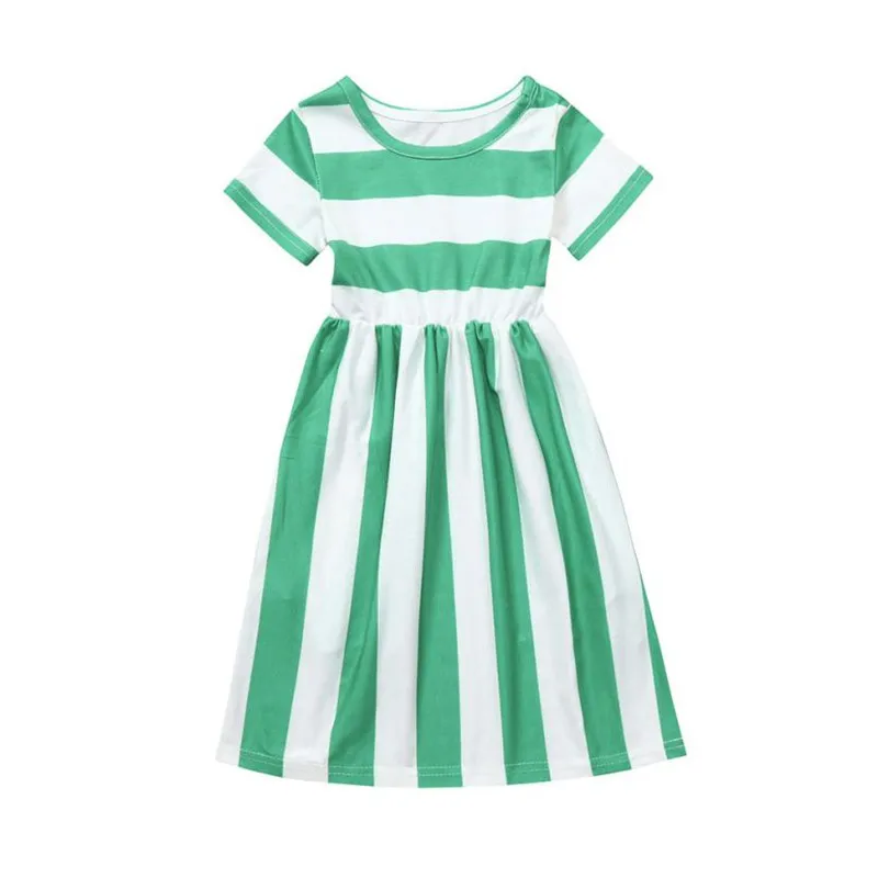 

ARLONEET Fashion Baby Dress Girls Striped Princess Party Beachwear Dresses Girl A-Line Dress 6 to 9 Years Drop Shipping 30S528