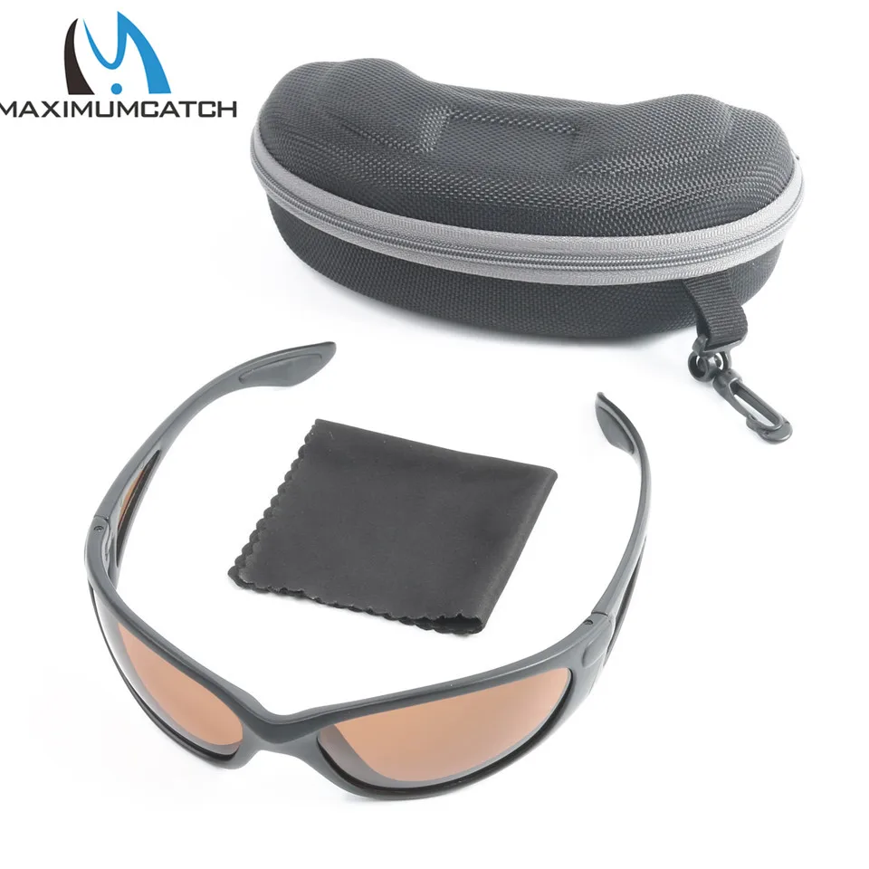 Polarized Sunglasses Fishing Sunglasses Maximumcatch AP1073 Polarized Sport Sunglasses Brown /Yellow/ Grey Colors Fishing Sunglasses Fishing Accessory