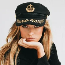 Высокая уличная мода черная шляпа Женская Повседневная золотая вышивка веревка плоская кепка лето осень фестивальный наряд 90s девушки берет шляпа