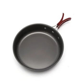 

Picnic frying pan large outdoor portable camping pot cubierto plegable cookware kitchen cauldron campismo