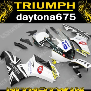 

New hot injection mold parts fairing kit for Triumph daytona 675 white black blue motorcycle fairings set daytona 675 ZN39