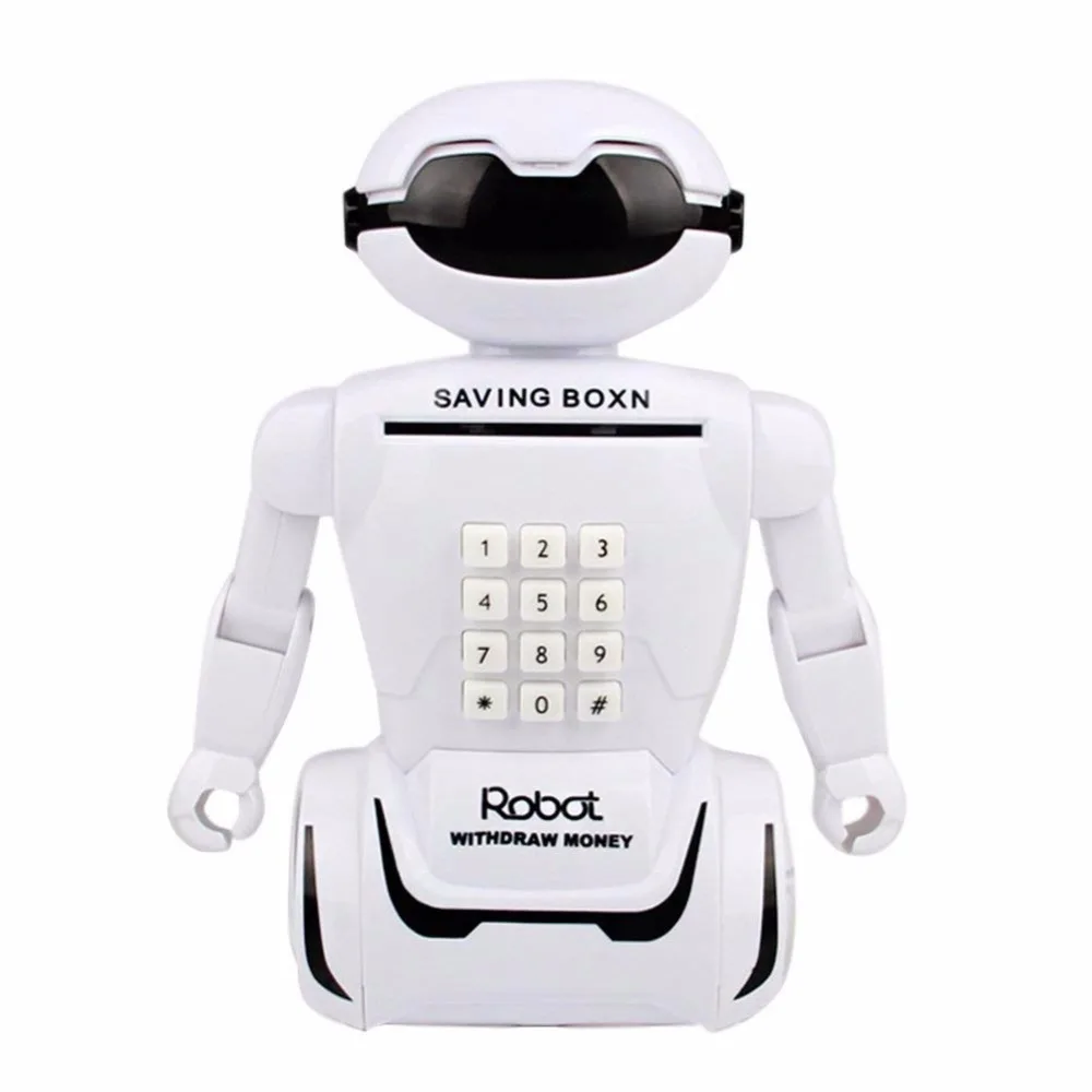 

Creative Electronic Piggy Bank Safe Music Saving Coin Bank Robot Cash Money Box Desk Lamp For Kids Children toy alcancia