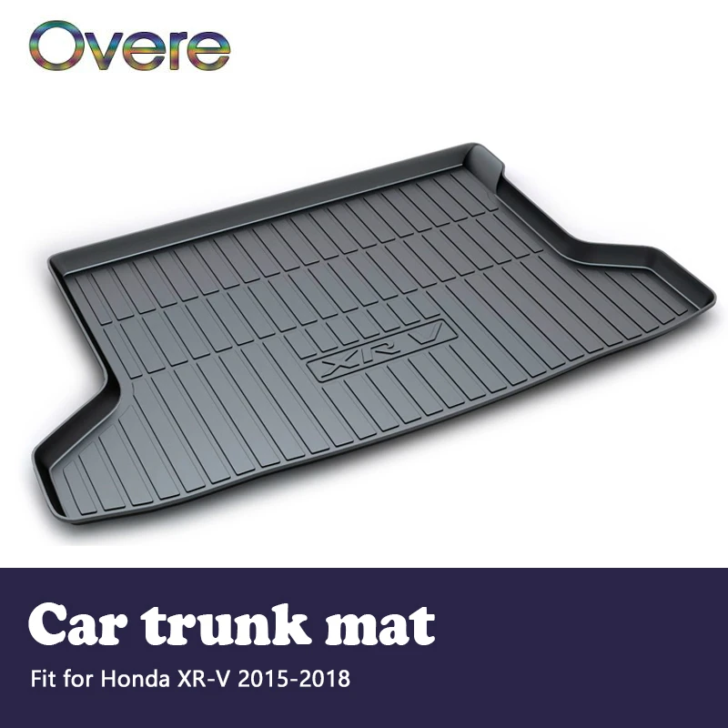 

Overe 1Set Car Cargo rear trunk mat For Honda XR-V 2015 2016 2017 2018 Styling Boot Liner Waterproof Anti-slip mat Accessories