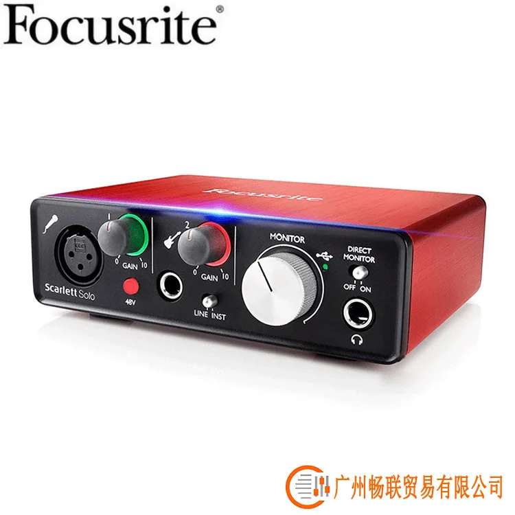 Профессиональная звуковая карта Focusrite Scarlett Solo 2 поколения USB