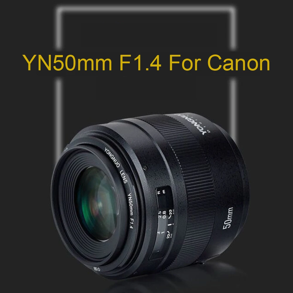 YN50mm F1.4N E объектив с большой апертурой с автофокусом YN50mm F1.4N для Canon EOS Nikon 70D 5D II 5D3 600D DSLR камера