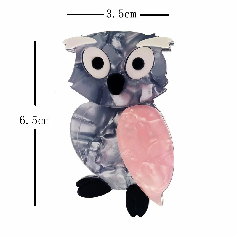 SexeMara-Acrylic-Owl-Brooches-For-Women-Girls-Resin-Animal-Brooch-And-Pins-Gifts-Dress-Clothe-Accessories