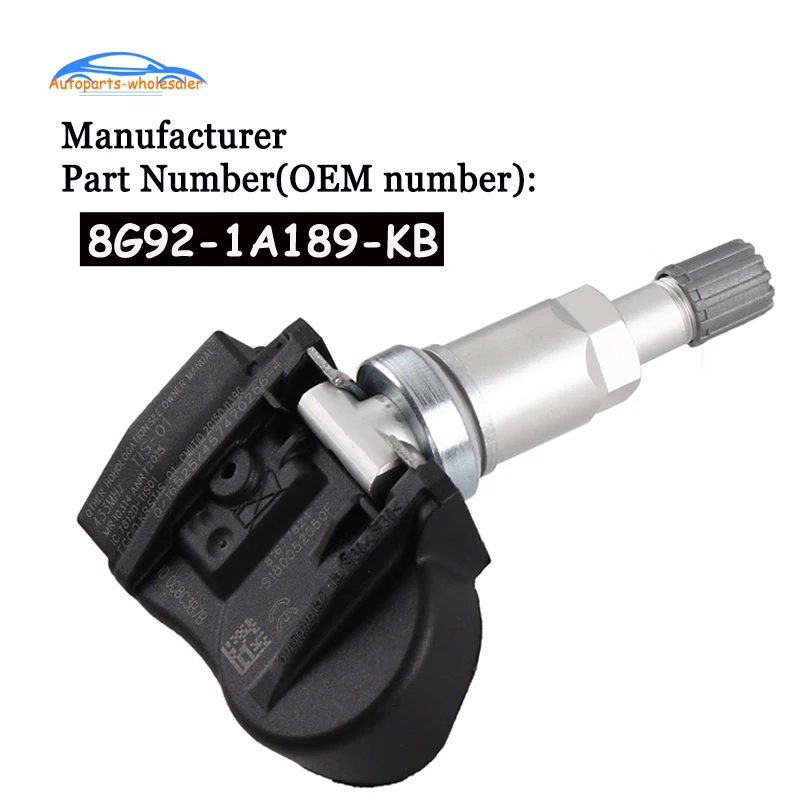 Автомобильный датчик давления в шинах 8G92 1A189 KB 8G921A189KB для Ford Galaxy S Max Mondeo TPMS 433