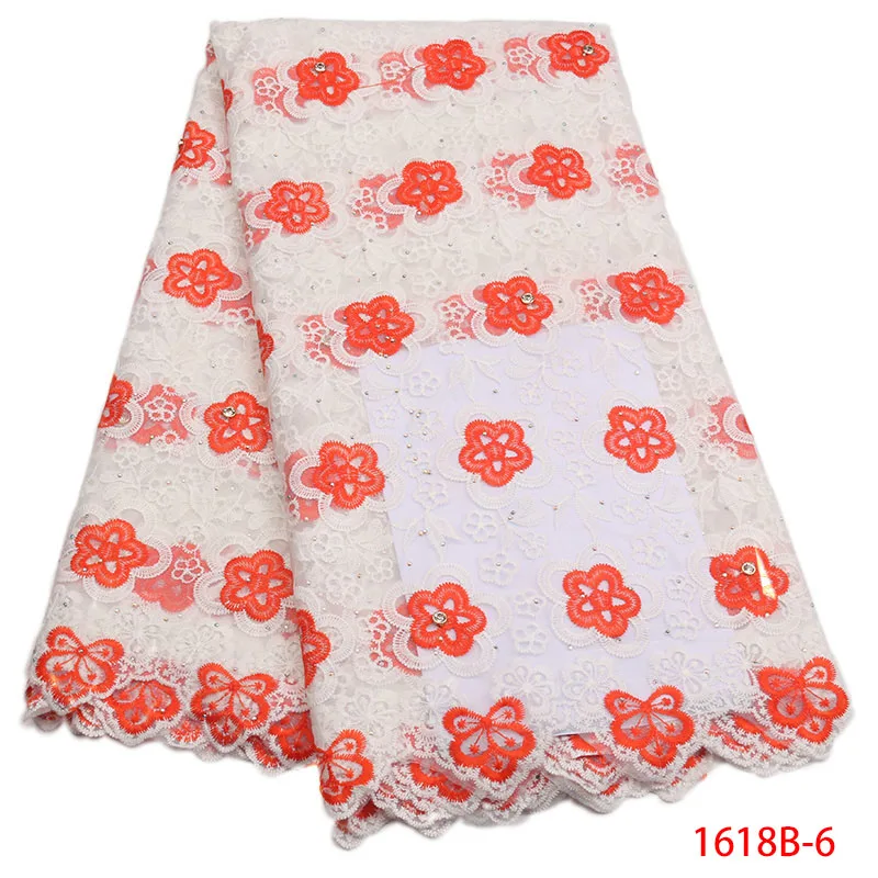 

Hot Sale African Lace Fabric Nigerian Stones Tulle Lace Fabric Party Dress Embroidery Net Lace For French Lace Fabric XZ1618B-2