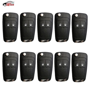 

KEYECU 10 Pcs/lot New Replacement Uncut Remote Control Key Fob 2 Button 433MHz ID46 Chip for Chevrolet Aveo Cruze Orlando