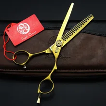 576#6.0 ''бренд фиолетовый дракон парикмахерские Ножницы JP 440C Парикмахерская anastrophic underteeth истончение Ножницы ножницы волос