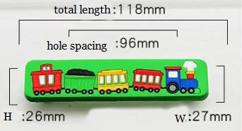 1 шт. детский шкаф ручка мультфильм резиновый поезд кухонный ящик ручка детский комод тянет мебельное оборудование