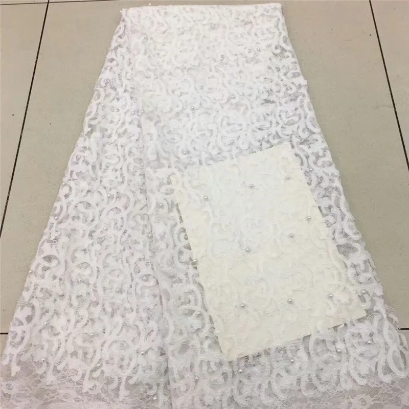 African white Lace Fabric Women Flower Tulle African Lace Fabric High Quality Lace African Tulle Lace Fabric for dress RF3-41