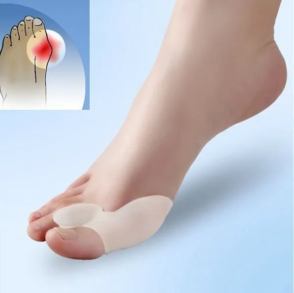 Лучшие продажи вальгусный сепаратор для пальцев ног Уход за ногами Жук-дробилка кости эктропион силиконовые ортезы Профессиональный оздоровительный массаж
