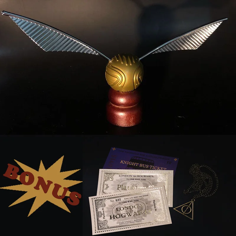

Golden Snitch Toy Action Quidditch Hogwarts School Harri Potter Quaffle Bludger Party Decoration Fans Wizard Collection Cosplay