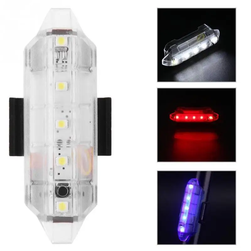 

USB Rechargeable Bike LED Tail Light Bicycle Safe Cycling Warning Rear Lamp 4 Flash Mode Bike Rear Lights Cycling Equipment #918