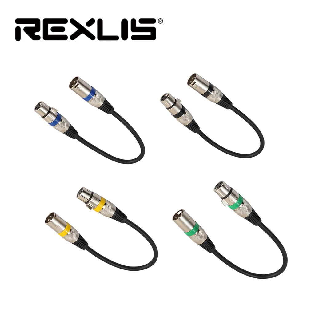 

REXLIS 0.3M Balanced XLR Cable Premium Series Microphone Cable Speakers Devices Cable Male To Female Audio Plug Cable