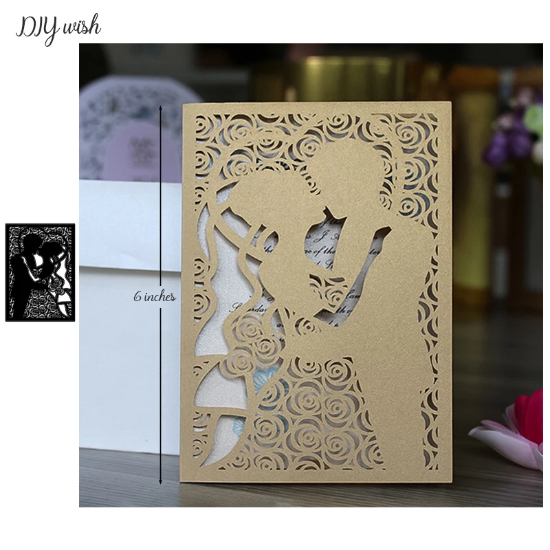 

2019 New Couple Dies Metal Cutting Dies for Card Making Scrapbooking Wedding invitation Craft Dies Cut DIY Home Decorative