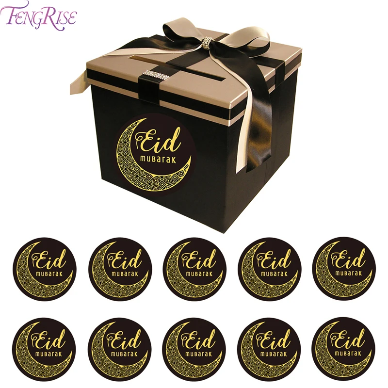 

120/56/60PCS EID Mubarak Paper Stickers Islamic Muslim Mubarak EID Decoration Lable Seal Gifts Ramadan Decoration Party Supplies