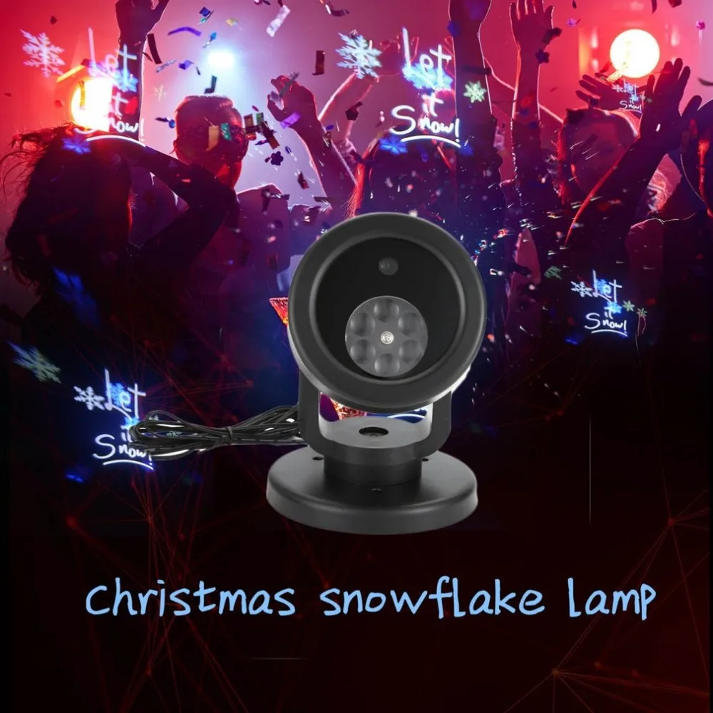 

Waterproof Christmas Snow Laser Snowflake Projector LED Stage Light Party Lights Garden Lamp Outdoor LED Fairy Light Projection