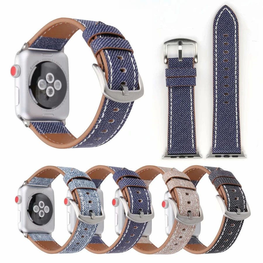 Для Apple Watch Band Series 3/2/1 38 мм 42 кожаный ремешок для iWatch 4 сменный спортивной серии 40 44