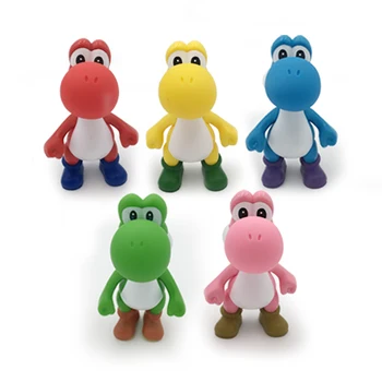 

12cm Super Mario Bros Yoshi PVC Action Figure Toys, Cute Super Mario Figures Models, Toys For Collection, Kids Toy / Brinquedos