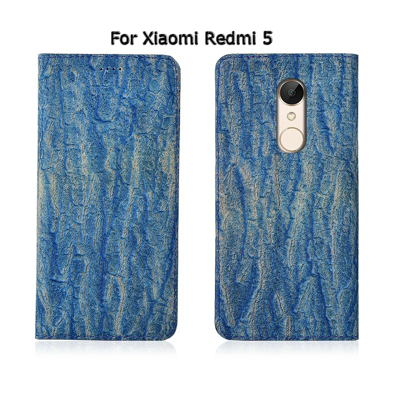 Дерево Текстура натуральная кожа Магнитный чехол для телефона для Xiaomi Redmi 4 4A 4X5 5A 6 6A 7 Pro Plus откидной Чехол-подставка