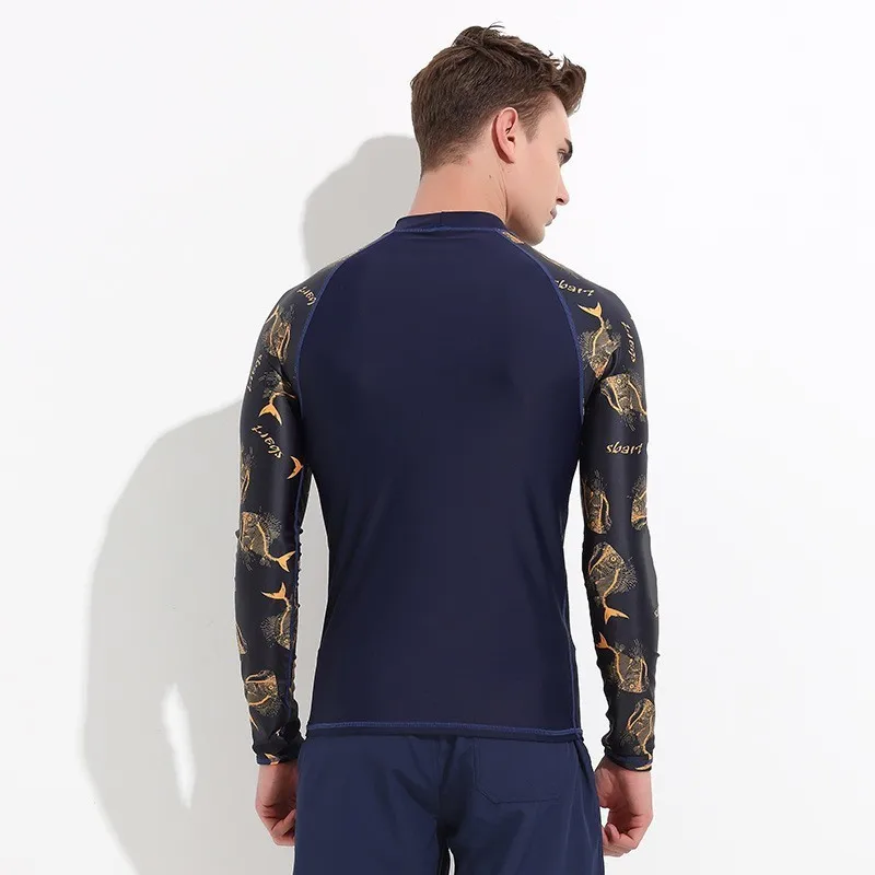lycra rash guard banho uv camisa natação windsurf surf terno mergulho