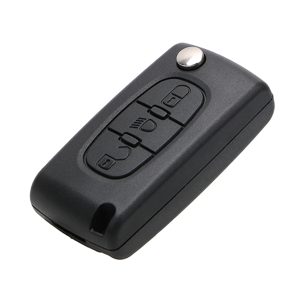 

For Citroen 307 C2 C3 C4 C5 C6 Car-styling Remote Flip Car Key Shell Replacement Uncut Blank Car Key 3 Buttons