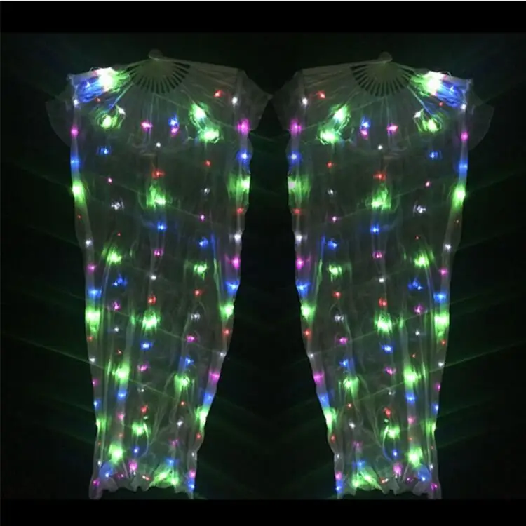 Buy New Arrival LED Belly Dancing Fan Veil 1 Pair