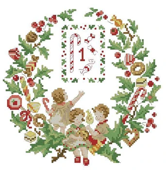 

Needlework,DIY Cross Stitch,Sets For Embroidery kits,11CT&14CT,Christmas wreaths
