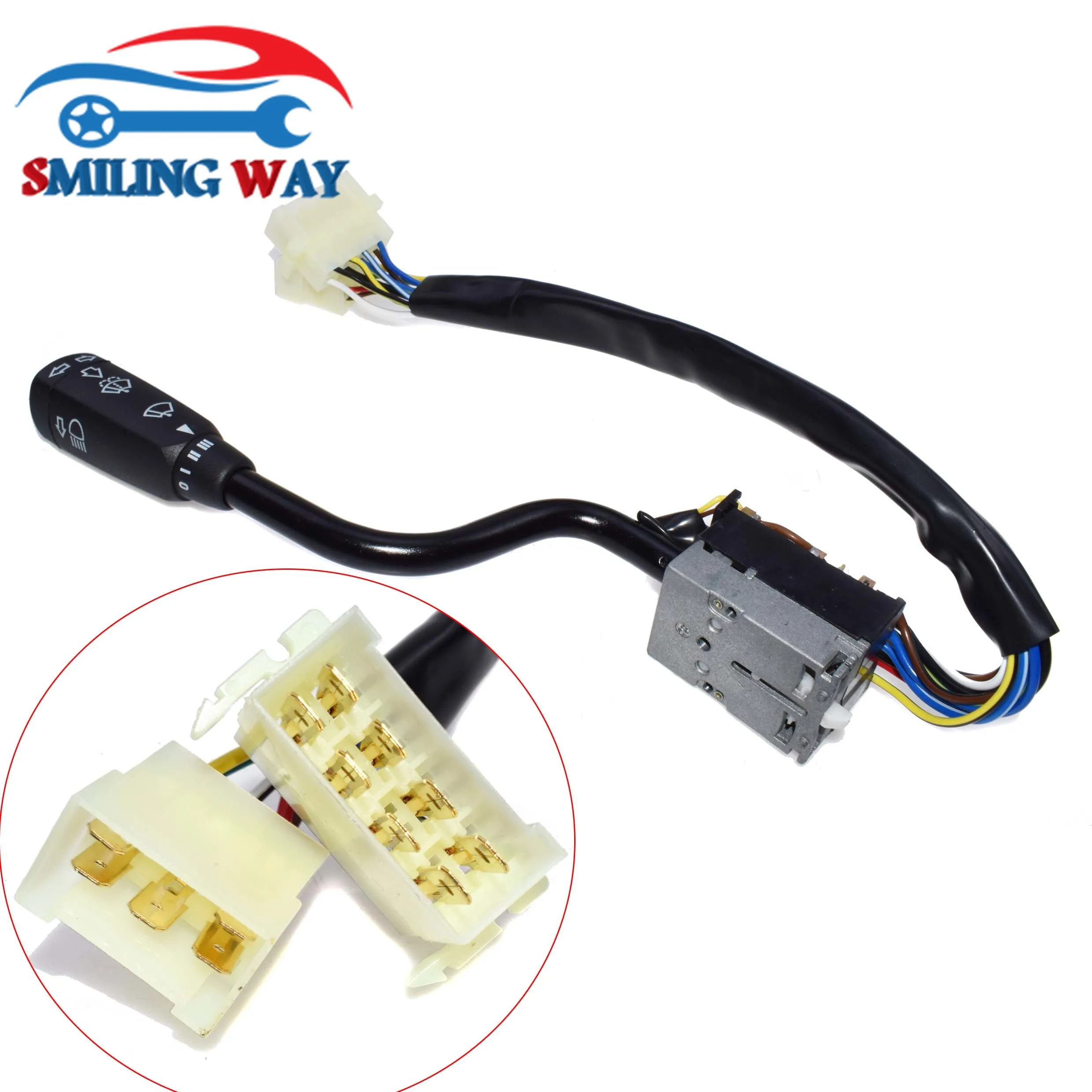 

SMILING WAY# Turn Signal Column Stalk Indicator Light Wiper Switch For Mercedes-Benz 1977-1996 T1 601 602 207-210 308-310 408