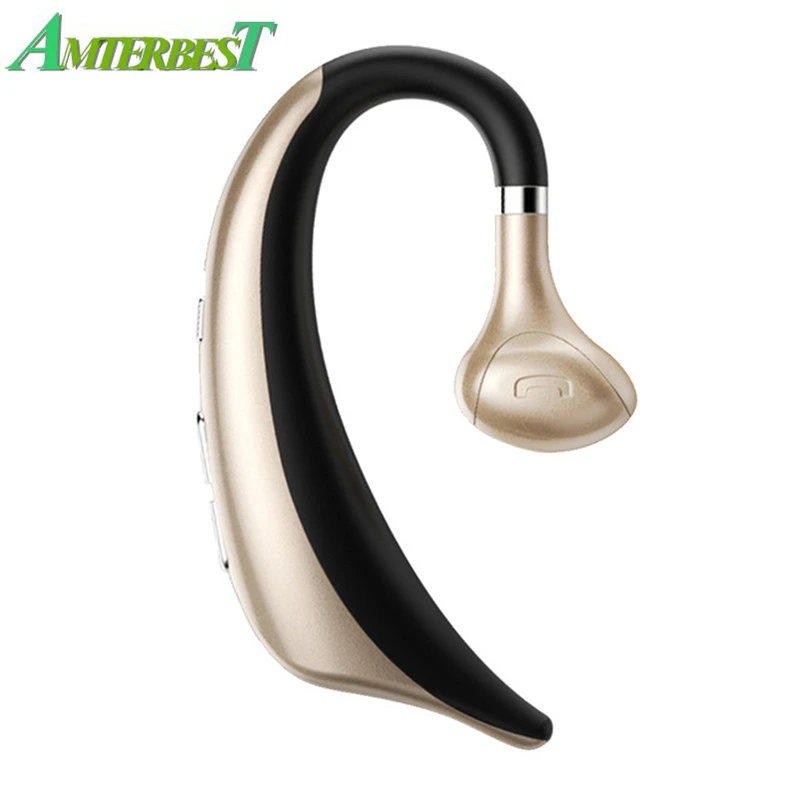 

AMTERBEST Bluetooth Earphones Wireless Headset Ear Hooks Noise Cancelling In-ear Earbuds Headphone With Mic for iPhone Android
