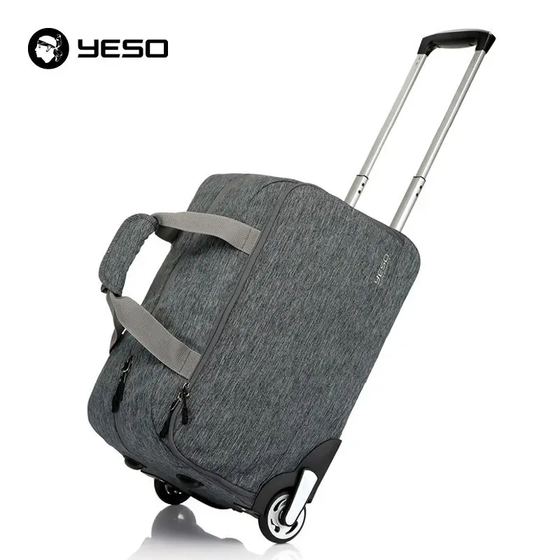 YESO тележка дорожная сумка ручной чемодан 20 дюймов 32L Rolling Duffle Сумки непромокаемые
