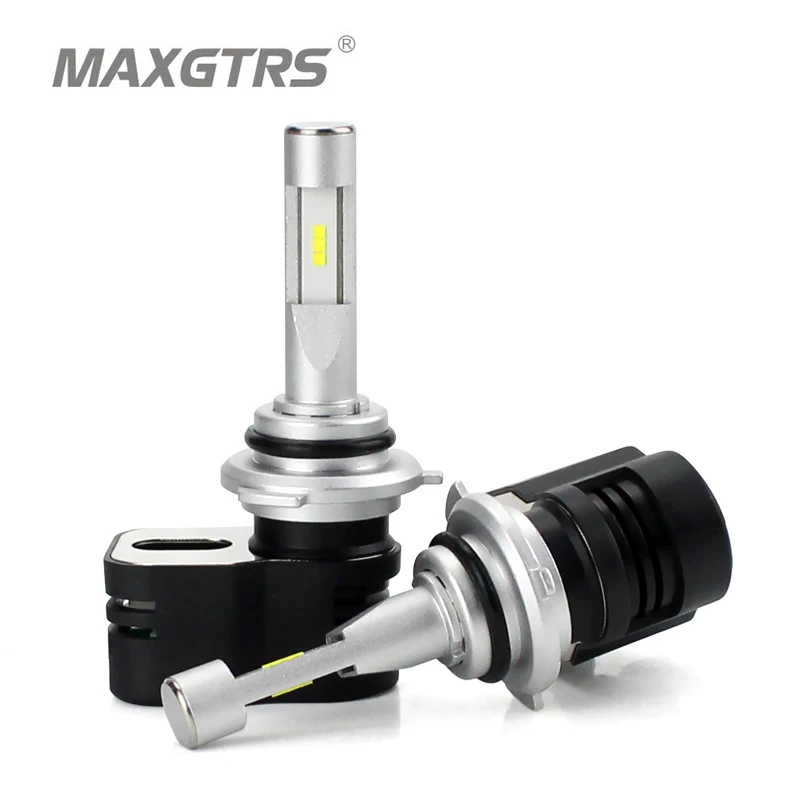 

2x MAXGTRS H7 H8 H11 9005 9006 HB3 HB4 Lumileds Chip LED Car Headlight Bulb Auto Front 6500K Automobiles Headlamp 12v 24v