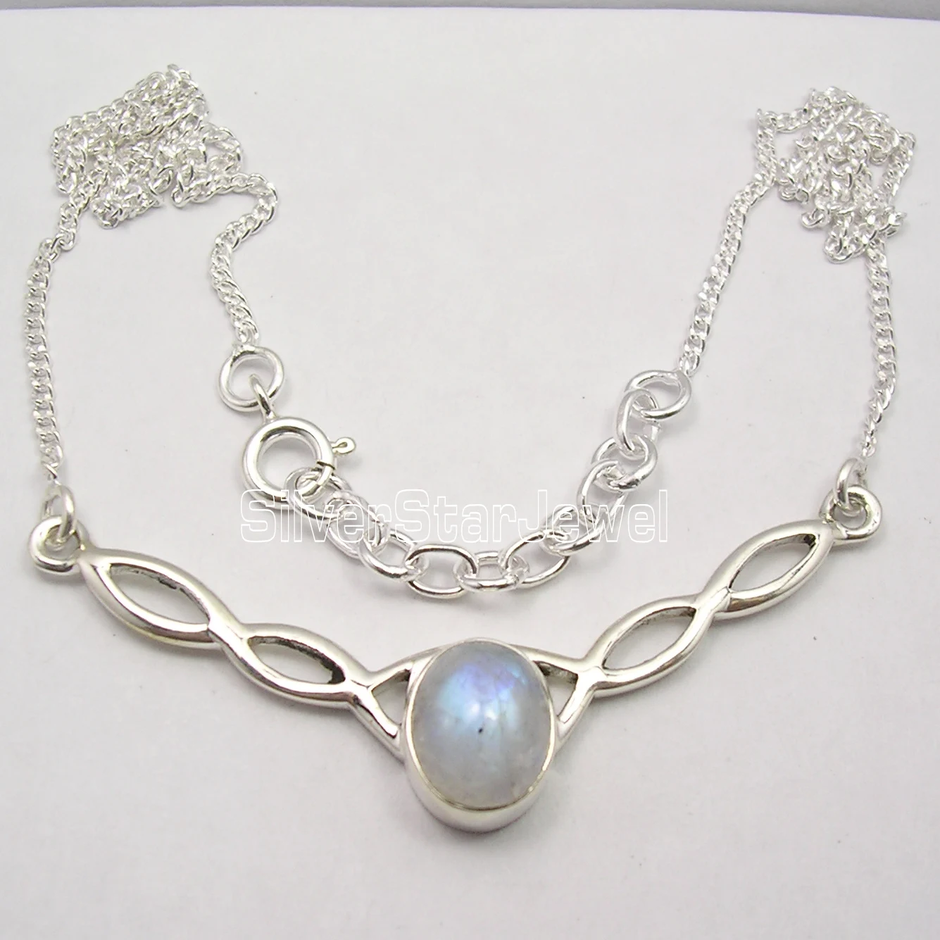 Chanti International Pure Beautiful RAINBOW MOONSTONE WELL MADE Necklace COMBINED SHIPPING | Украшения и аксессуары