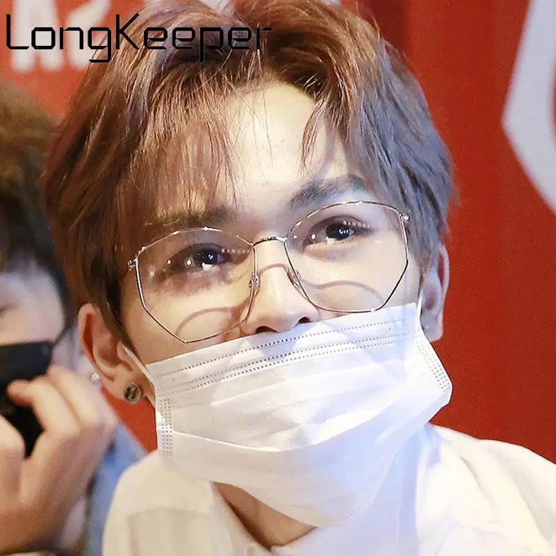 LongKeeper нерегулярные очки в металлической оправе Для женщин Для мужчин Винтаж модная оправа для очков модельер унисекс очки Горячая Стиль