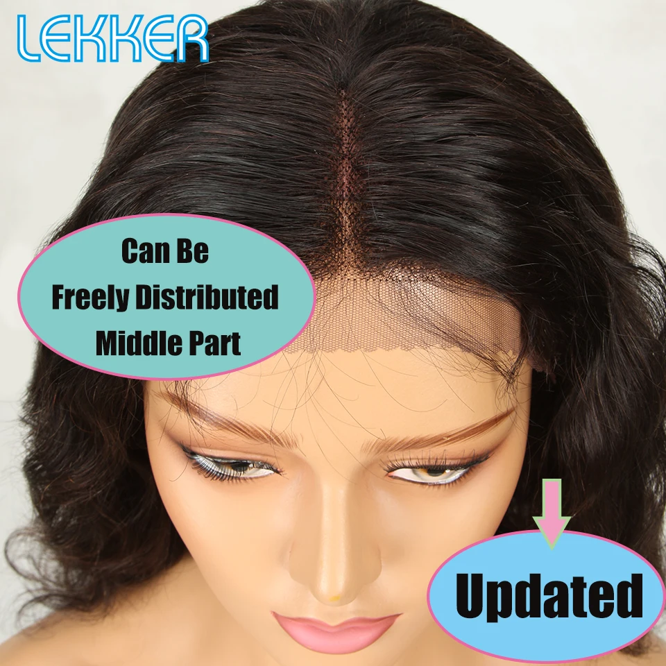 Lekker Lace Front Human Hair Wigs For Black Women Body Wave Human Hair Lace Frontal Wigs Remy Human Hair Wig Human Hair