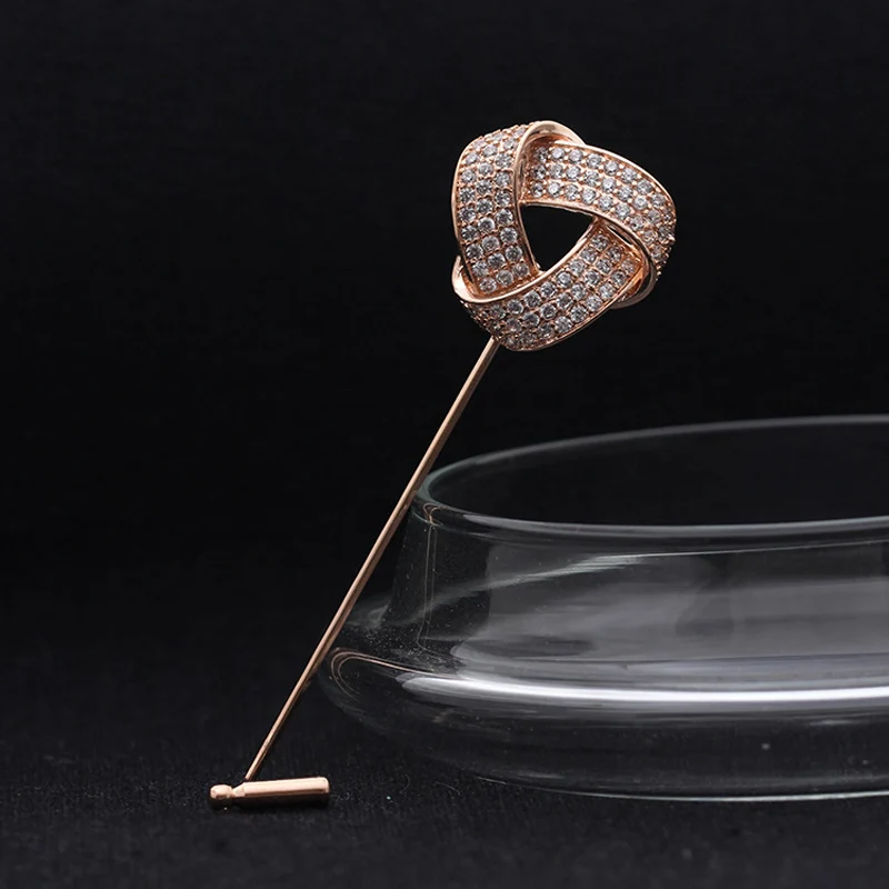 

UALGL Fashion Alegant Brooch Jewelry Lapel Pin Men Suit Safety Pins Broches Crystal Brooches For Women Wedding Regalo De Bodas