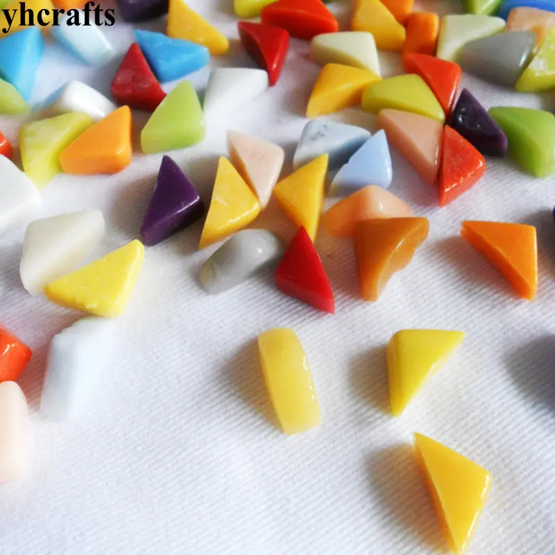 

650PCS/600Gram/LOT,Irregular mosaic tile,Mixed color,Handmade accessories.Craft material,Home ornament,1x1.5x0.6cm,Wholesale